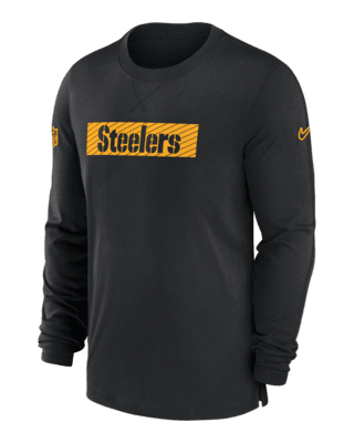 売れ筋商品|||ナイキ カットソー トップス レディース Women's Black Pittsburgh Steelers Raglan 3/4 Sleeve T-Shirt Black Women's Pittsburgh Steelers Nike Black Raglan 3/4 Sleeve T-Shirt